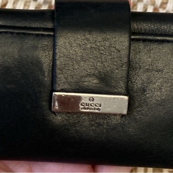 Gucci Vintage Black Leather Small Wallet / Key Case HOST PICK - Picture 5 of 11